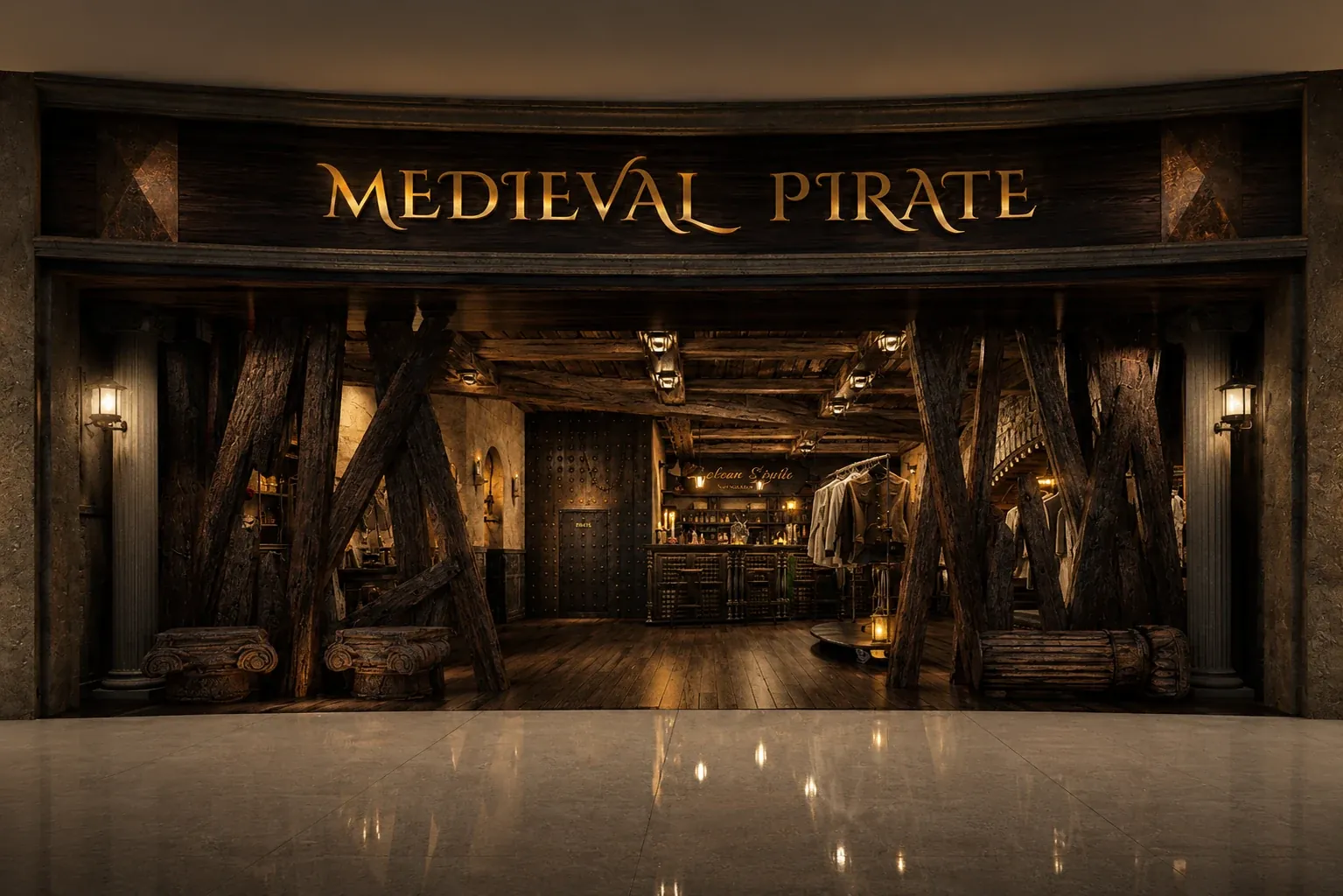 Medieval Pirate 中古店入口效果图
